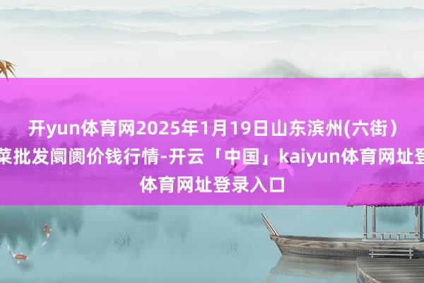 开yun体育网2025年1月19日山东滨州(六街）鲁北蔬菜批发阛阓价钱行情-开云「中国」kaiyun体育网址登录入口