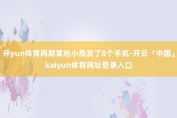 开yun体育网期某给小燕发了8个手机-开云「中国」kaiyun体育网址登录入口