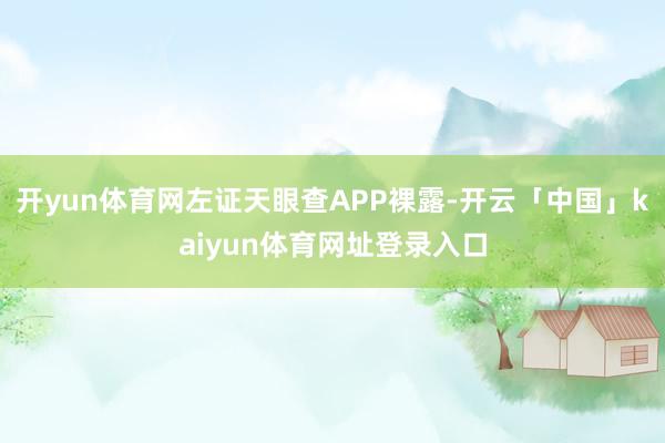 开yun体育网左证天眼查APP裸露-开云「中国」kaiyun体育网址登录入口