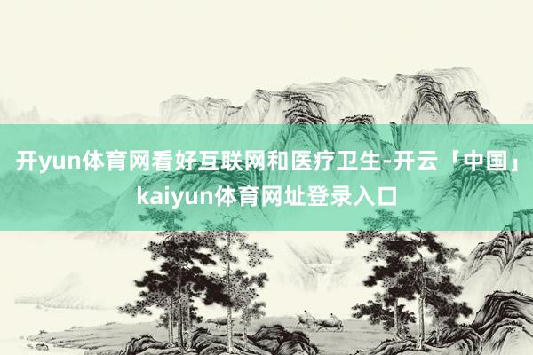 开yun体育网看好互联网和医疗卫生-开云「中国」kaiyun体育网址登录入口